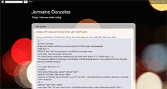 Desktop Screenshot of jermainegonzales.com